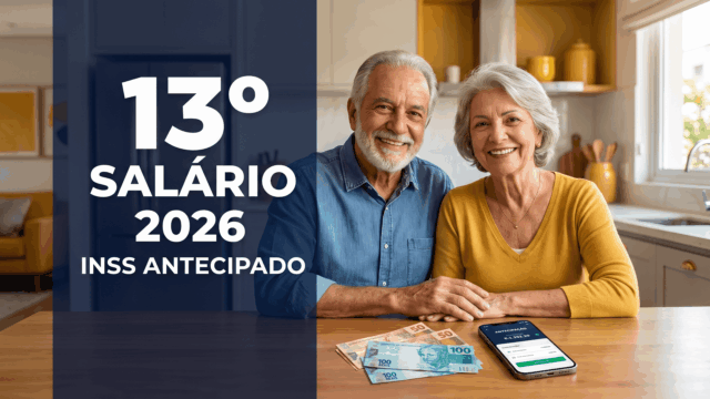 Décimo Terceiro Salário do INSS em 2026, pagamento antecipado, veja o cronograma de pagamento
